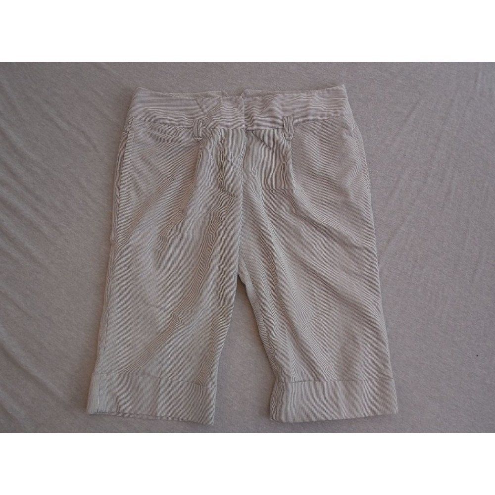 Essentials By ABS‎ Capri Pants Sz 14 Women Striped Straight Leg Boho